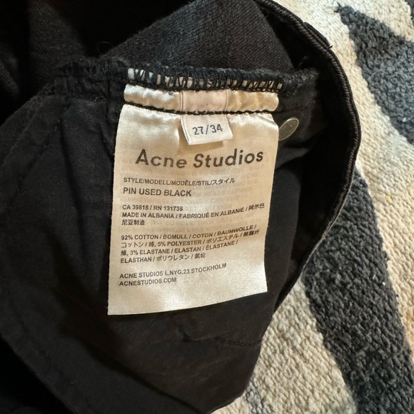 Acne Studios Grey Skinny Jeans - 27 - Picture 4 of 6